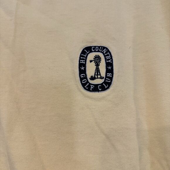 Hill Country Golf Club Crest Cutter & Buck Yellow SS Shirt Sleeve Size Large - Picture 2 of 7